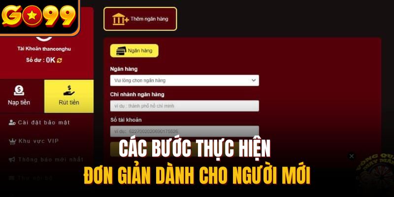 Các bước thực hiện đổi thưởng dành cho người mới
