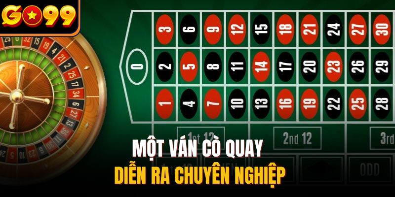 Một ván cò quay diễn ra chuyên nghiệp