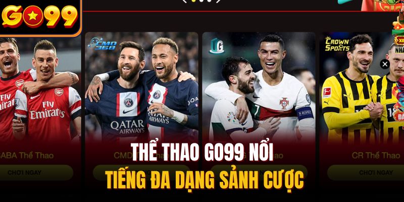 Thể thao Go99 nổi tiếng đa dạng sảnh cược